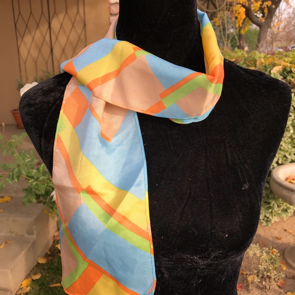 Satin shirt scarf